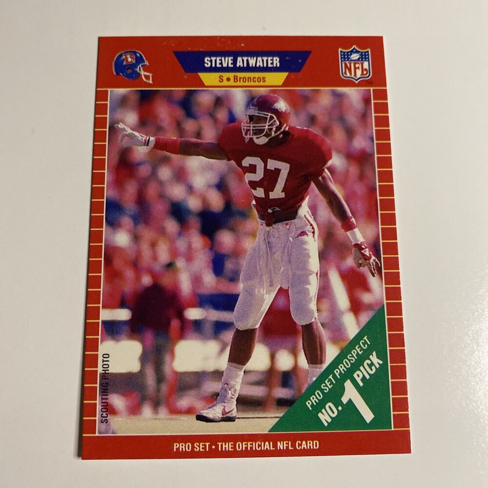 1989 Pro Set Football Card Steve Atwater #492 Vintage Rookie